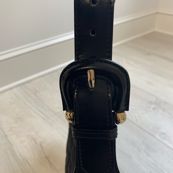 Burberry Brooke Fabric Quilted Leather Hobo Bag - Picture 5 of 8